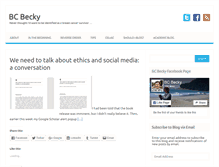Tablet Screenshot of bcbecky.com